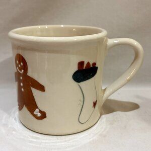 VTG 1982 Hartstone Hand Painted Gingerbread Man Stocking 14 Oz Coffee Mug USA